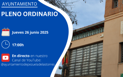 Convocatoria Pleno Extraordinario para el 26 de junio 2025