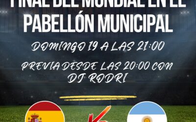 Final del Mundial en el Pabellón Municipal: Pezuela se une para animar a España