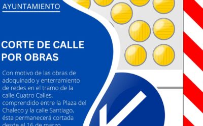 Inicio de obras de pavimentación en calle Cuatro Calles